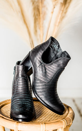 Blurred Lines Ankle Boot in Black - Glamourous Grace