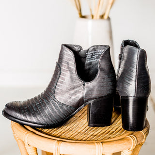 Blurred Lines Ankle Boot in Black - Glamourous Grace