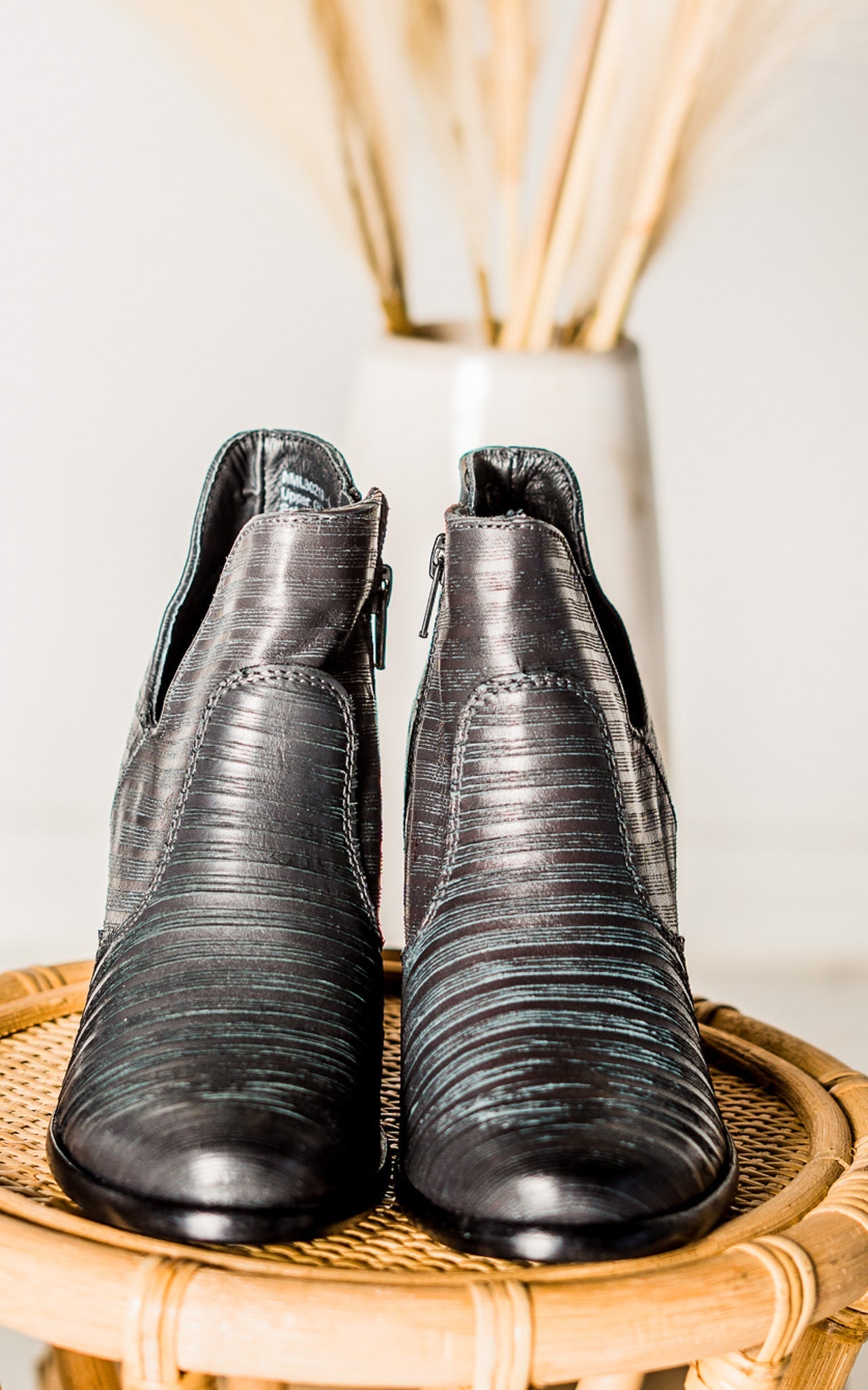 Blurred Lines Ankle Boot in Black - Glamourous Grace