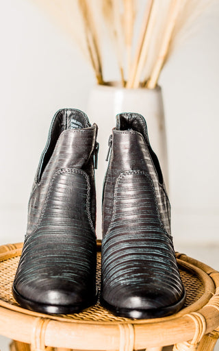 Blurred Lines Ankle Boot in Black - Glamourous Grace