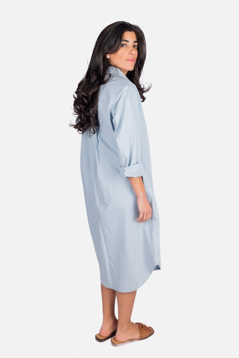 Bonnie Dress 41" (Light Blue) - Glamourous Grace
