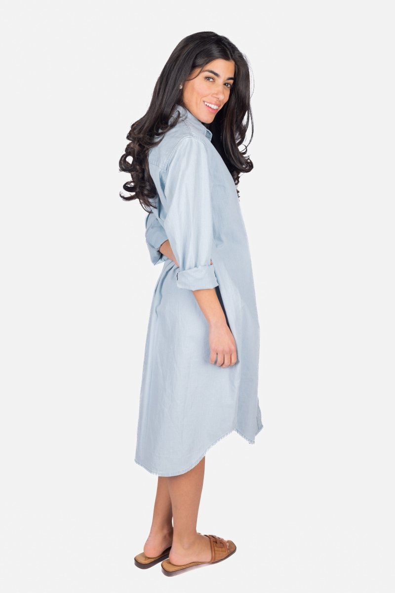 Bonnie Dress 41" (Light Blue) - Glamourous Grace