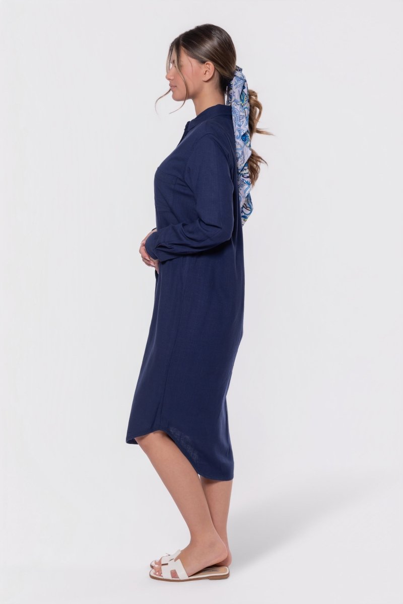 Bonnie Dress 42" (Navy) - Glamourous Grace