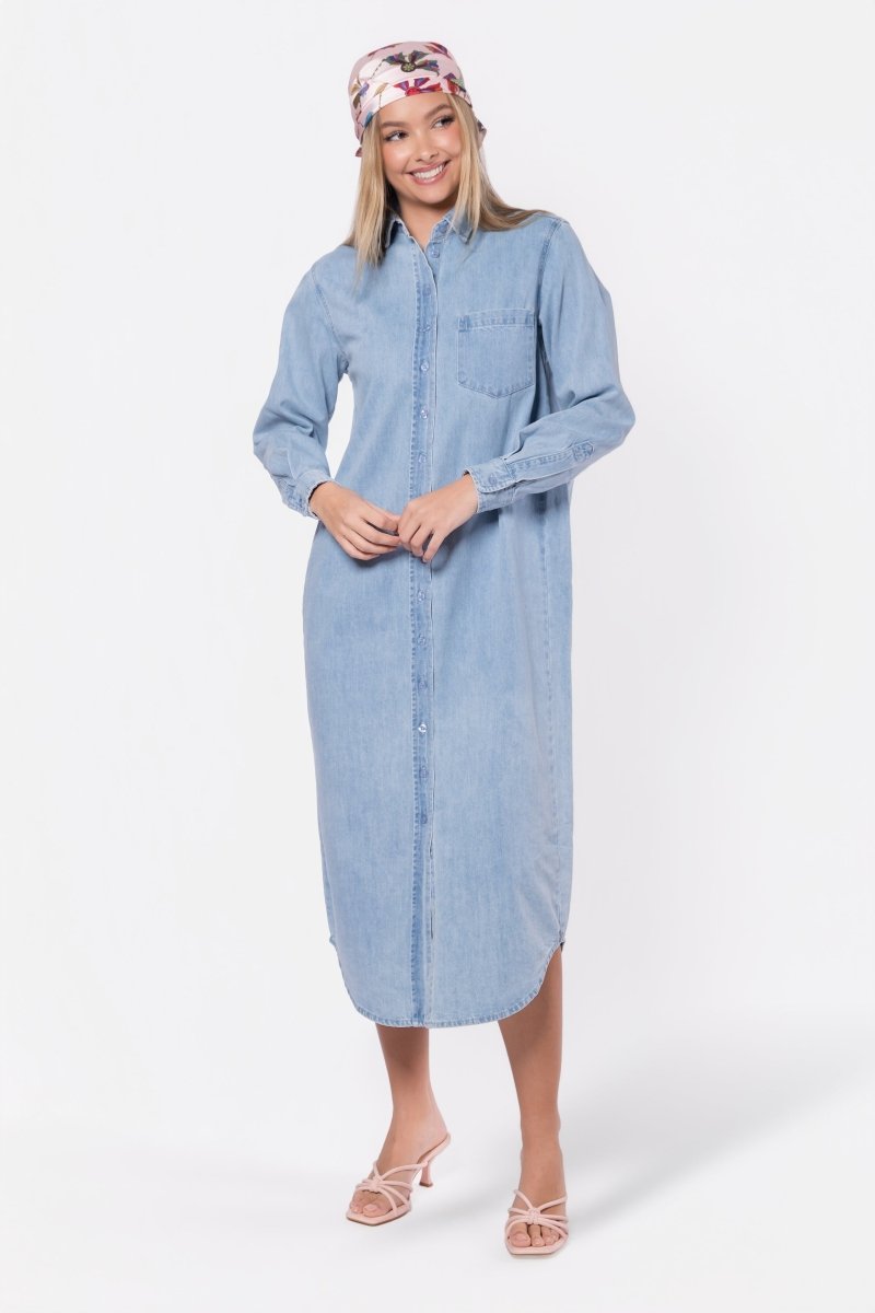 Bonnie Dress 49" (Blue) - Glamourous Grace