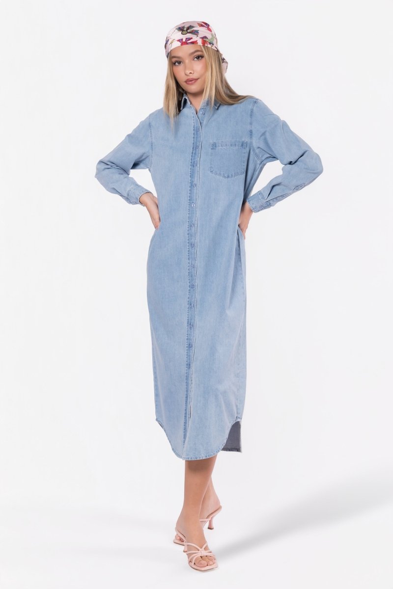 Bonnie Dress 49" (Blue) - Glamourous Grace