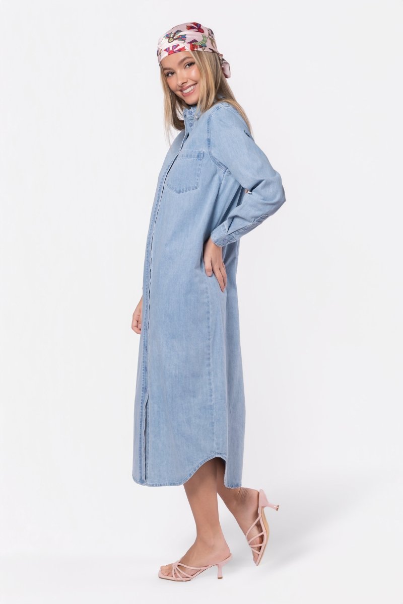 Bonnie Dress 49" (Blue) - Glamourous Grace