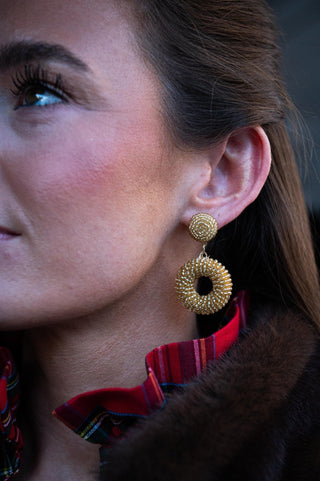 Bonnie Fabric Earring - Glamourous Grace
