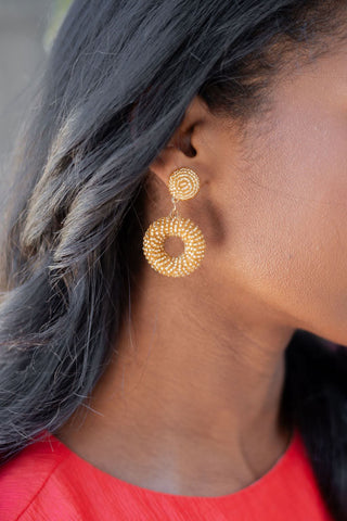 Bonnie Fabric Earring - Glamourous Grace