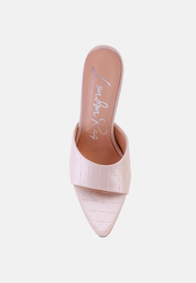 Bottoms Up Strappy Slip On Stiletto Heels - Glamourous Grace