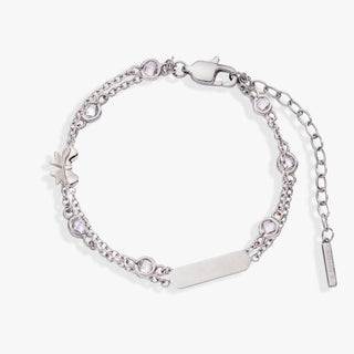 Bow Chain Double Strand Bracelet