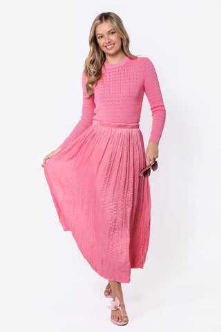 Bria Skirt (Coral Pink)