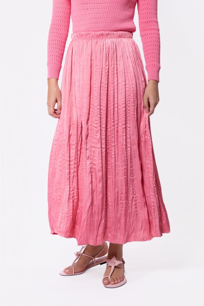 Bria Skirt (Coral Pink) - Glamourous Grace