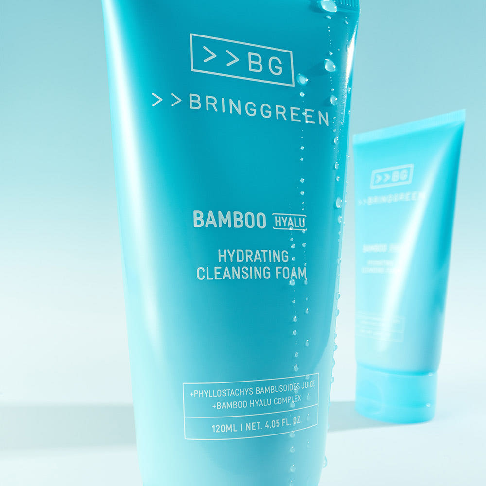 BRINGGREEN Bamboo Hyalu Hydrating Cleansing Foam 120ml - Glamourous Grace