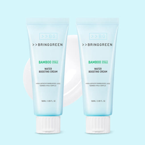 BRINGGREEN Bamboo Hyalu Water Boosting Cream 100ml + 100ml [Double SET] - Glamourous Grace