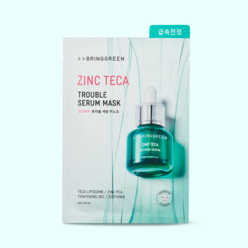BRINGGREEN Zinc Teca Trouble Serum Mask 20g X 5ea