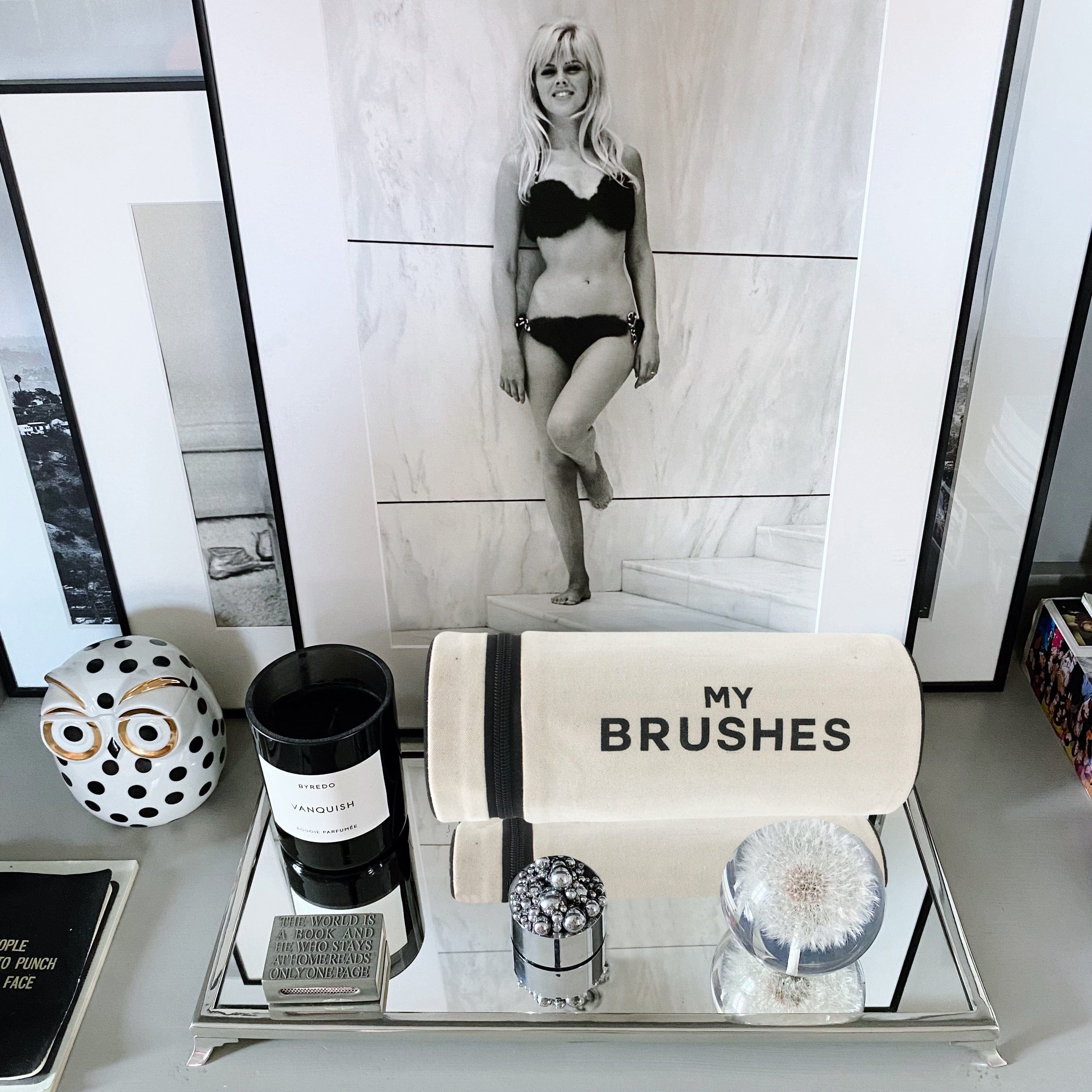 Brushes, Cylinder Case – Cream - Glamourous Grace