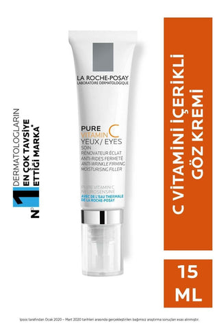 La Roche Posay Redermic C Yeux Anti-Aging Eye Cream with Vitamin C & Hyaluronic Acid - 15ml - Glamourous Grace