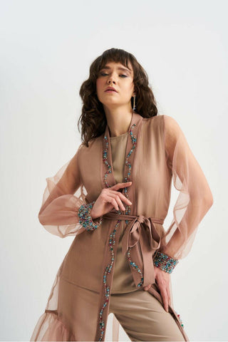 Open Front Overlay Abaya - kimono style Muslim dress for women, Ramadan, stylish, modest - Glamourous Grace