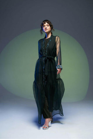Open Front Overlay Abaya - kimono style Muslim dress for women, Ramadan, stylish, modest - Glamourous Grace