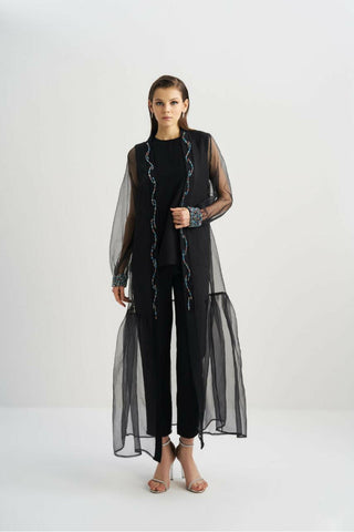 Open Front Overlay Abaya - kimono style Muslim dress for women, Ramadan, stylish, modest - Glamourous Grace