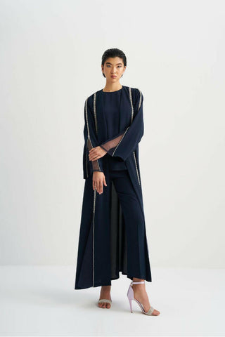 Nadia Islamic Wedding Abaya - Gorgeous Details' - Embellished SHEER Abaya - Long Sleeves - Glamourous Grace