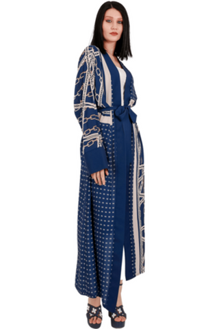 Katia Open Front Kimono With Belt - Glamourous Grace