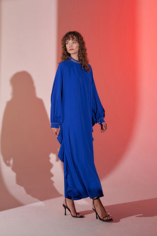 Kelce Abaya with Jeweled Designed Neckline - Glamourous Grace