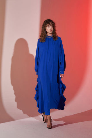 Kelce Abaya with Jeweled Designed Neckline - Glamourous Grace