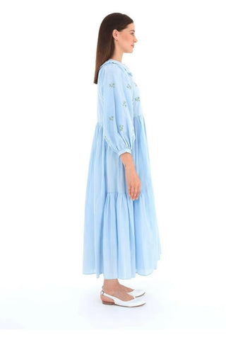 BY Baano Alice Bohemian summer dress for women, lightweight 100% cotton fabric, casual flowy dress with boho style.