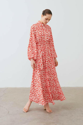 Peyton long Sleeve Dress In Persimmon - Glamourous Grace