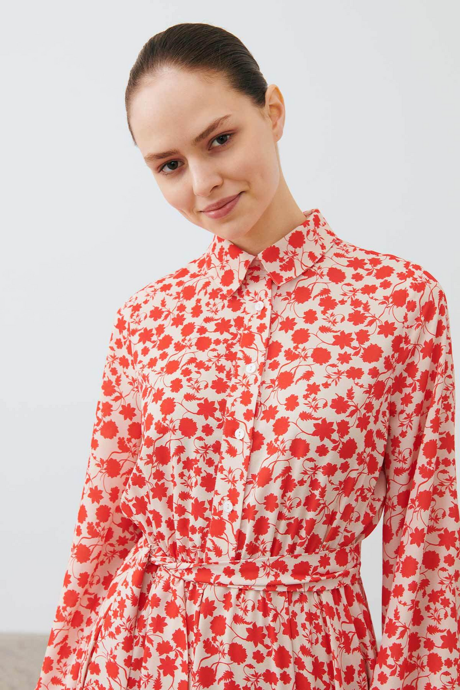 Peyton Long Sleeve Dress in Persimmon - Glamourous Grace