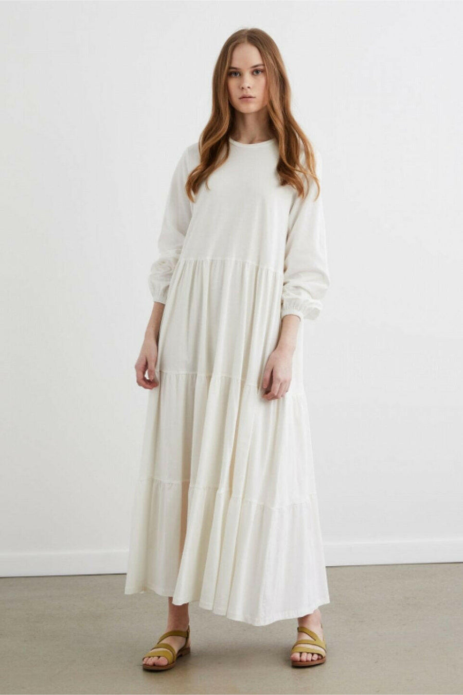 Shirley Cotton Maxi with Long Sleeves - Glamourous Grace