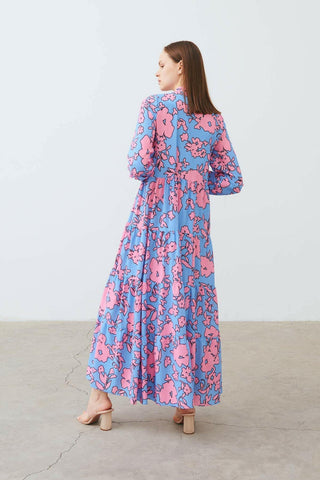 By Baano Riva Dress in lavender and seafoam, featuring flowy fabric and elegant design, perfect for stylish summer wear.