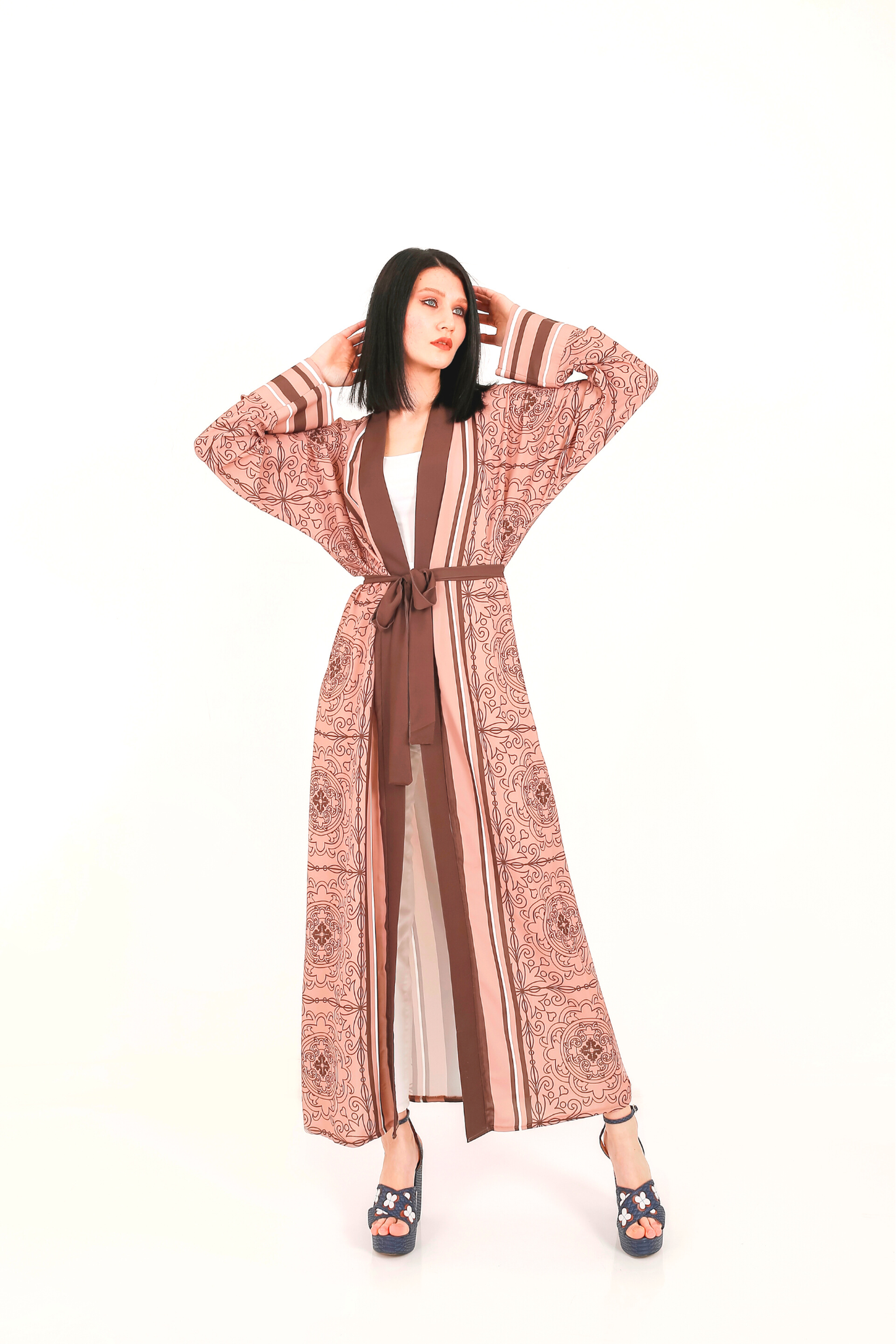 Sasha Japanese Inspired Open Front Kimono - Glamourous Grace