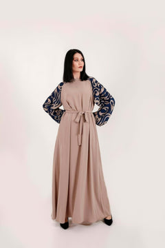 Alissa Modest Maxi Dress-Abaya with Long Sleeve