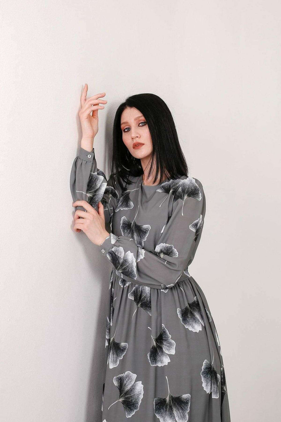 Emma Long Maxi Dress with Long Sleeves - Glamourous Grace