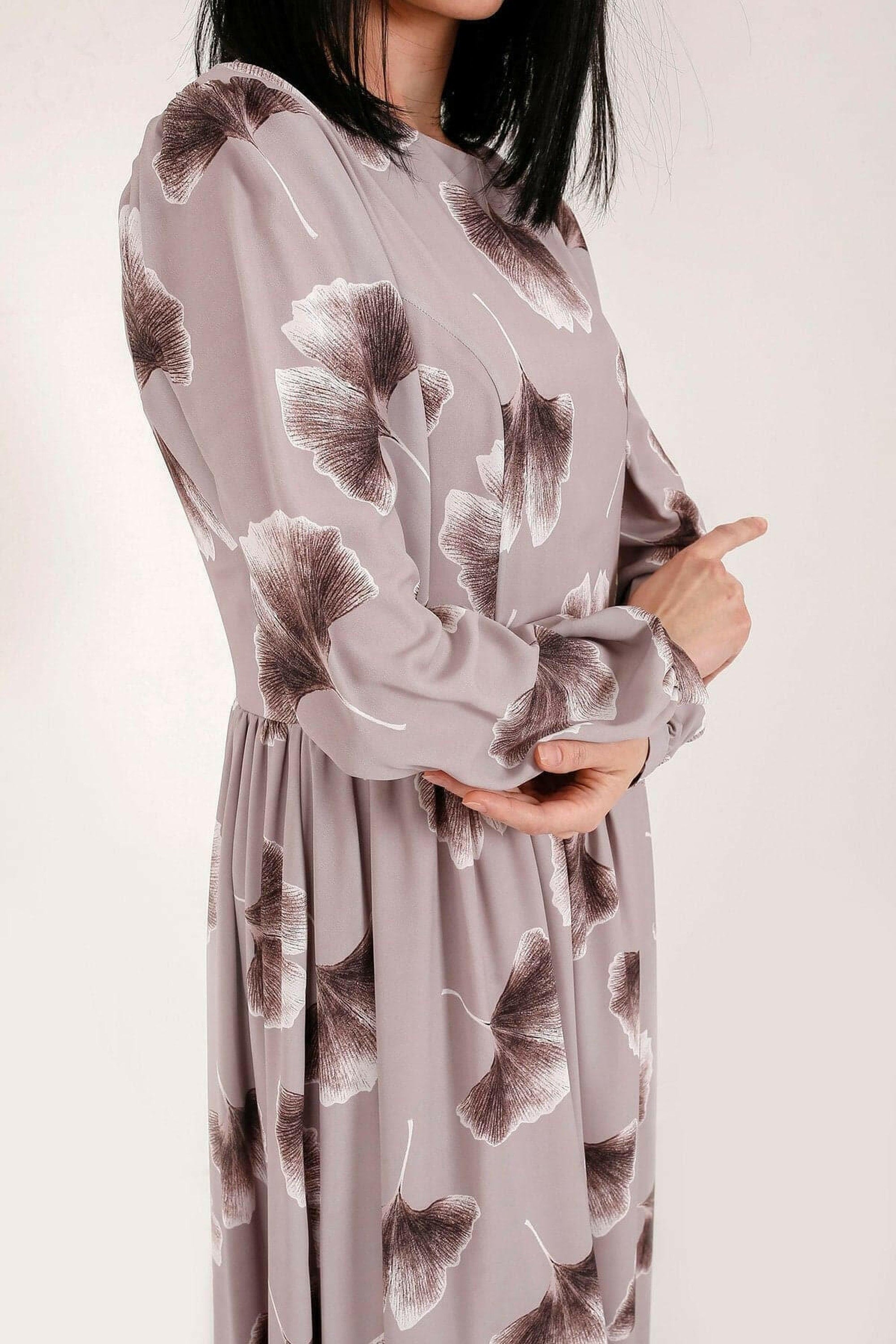 BY Baano Tammy Long Maxi Dress with long sleeves, elegant flowy design, casual and stylish for any occasion.