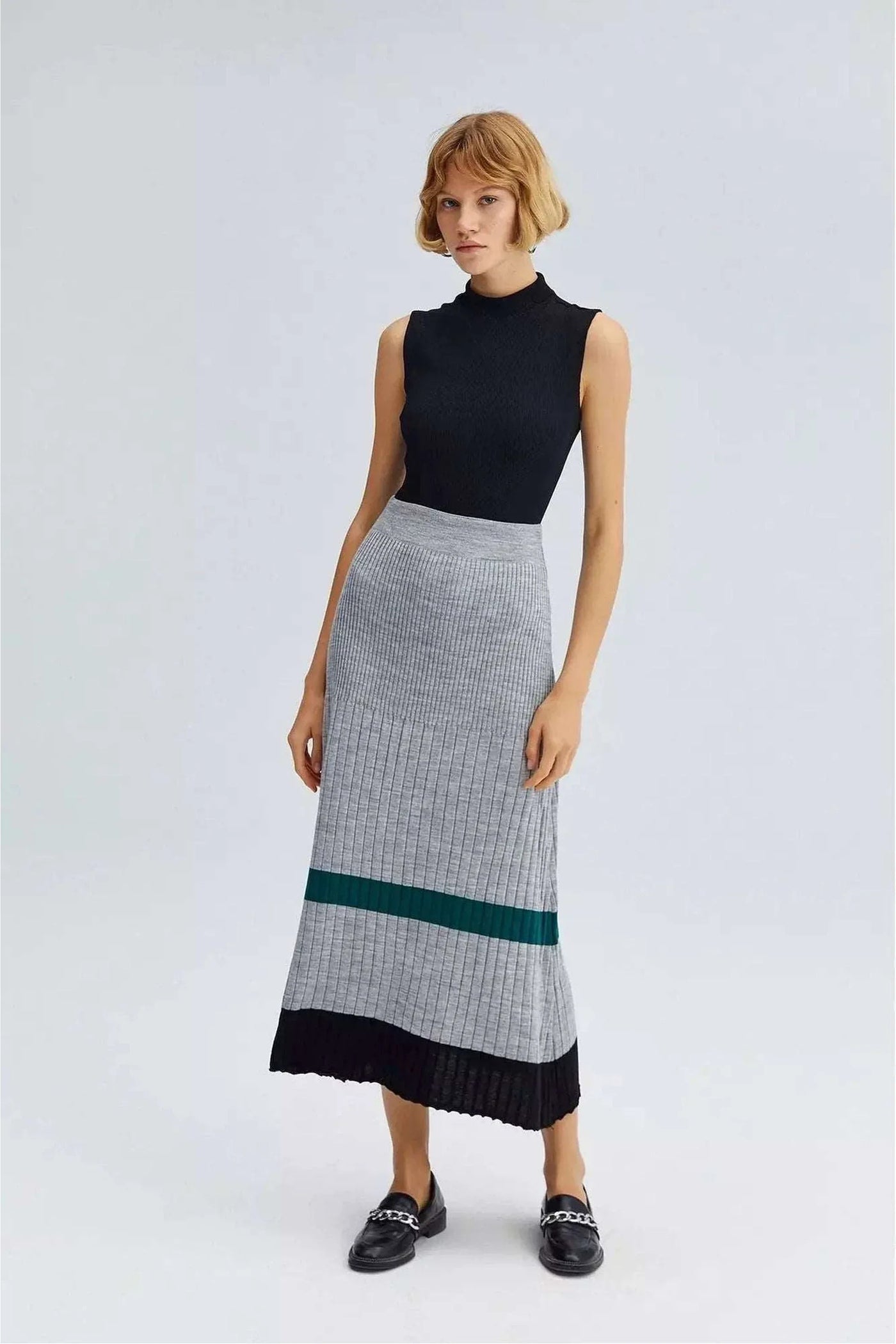 Knit Skirt - In Stripes - Glamourous Grace