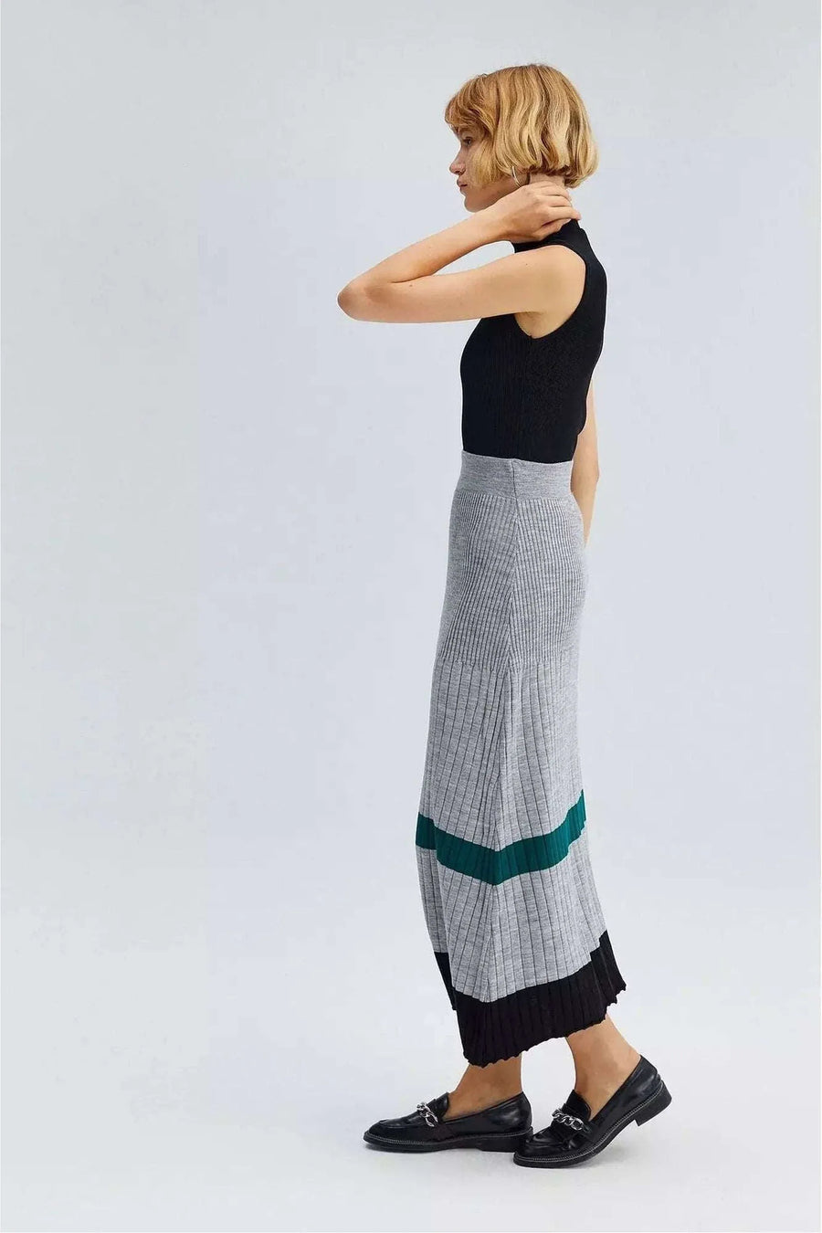 Knit Skirt - In Stripes - Glamourous Grace