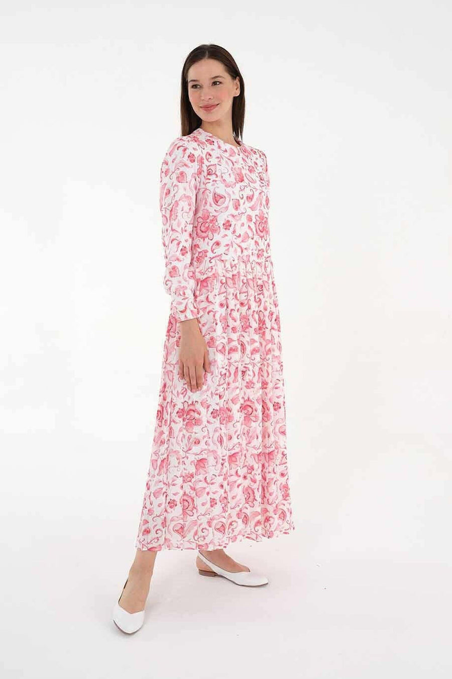 Red ByBaano Sally Midi Dress with a stylish, fitted silhouette and elegant length, perfect for making a statement.