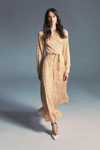 ByBaano Nora Maxi Dress in soft fabric, featuring a flowing silhouette and elegant design for stylish summer wear.