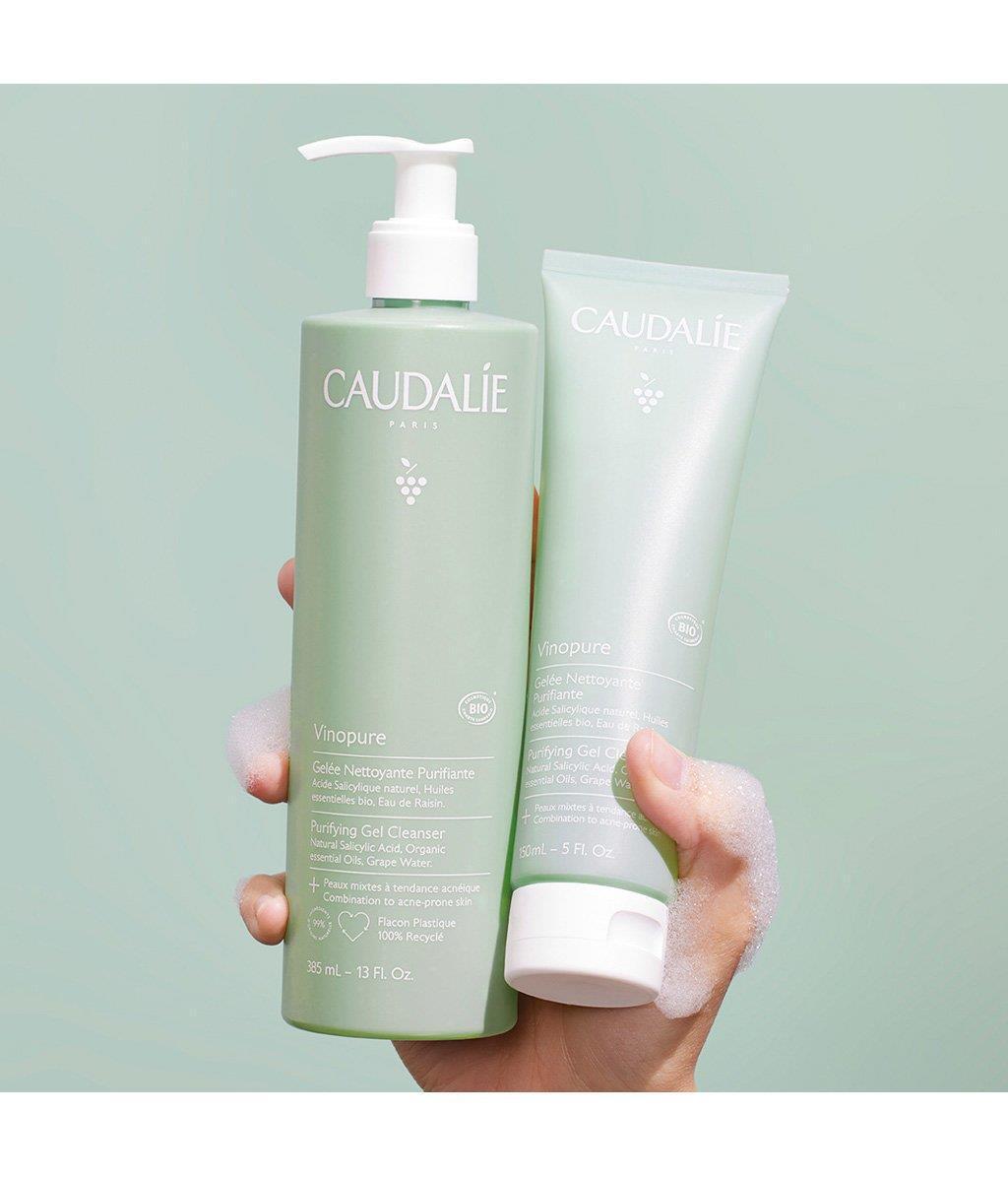 Caudalie Vinopure Purifying Cleansing Gel - Natural Acne Treatment & Antioxidant Skincare - Glamourous Grace