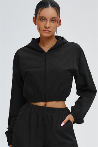 The Svelte UV protection Crop Hoodie