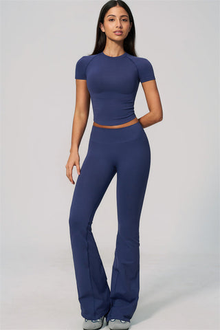 The Velvetine T-shirt Flared Leggings 2-Piece Set