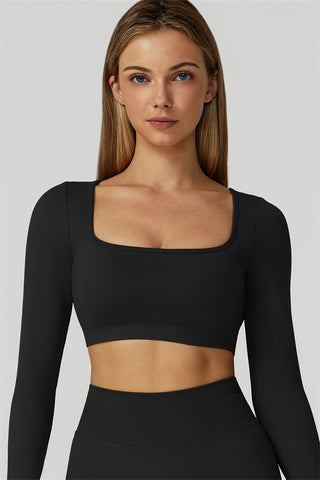 The Reign Long Sleeve Crop Top