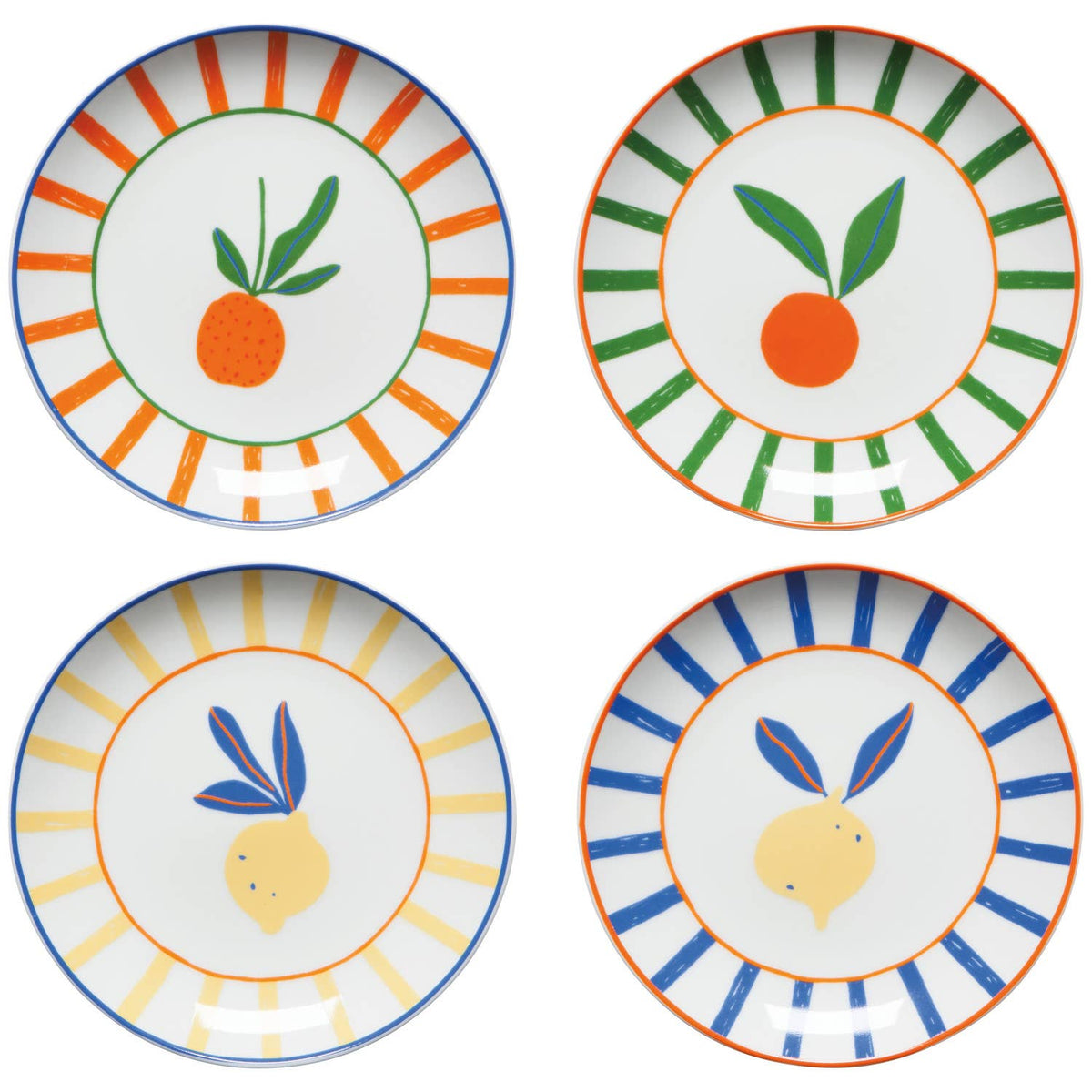 Citrus Burst Mini Plates - Glamourous Grace