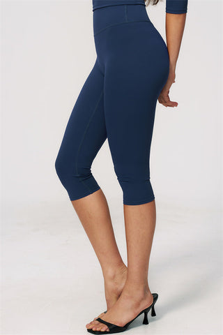 The Natalia Half-Sleeve Top Capri Leggings 2-Piece Set