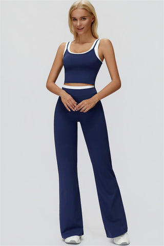 The Canyon Crop Tank Flared Leggings 2-Piece Set
