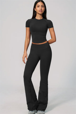 The Velvetine T-shirt Flared Leggings 2-Piece Set
