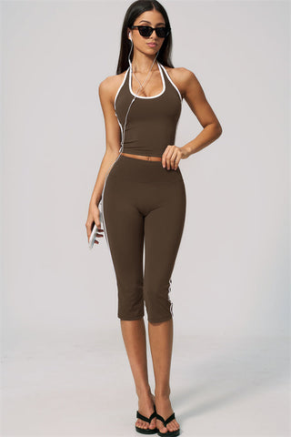 The Onyx Tank Top Capri Leggings 2-Piece Set